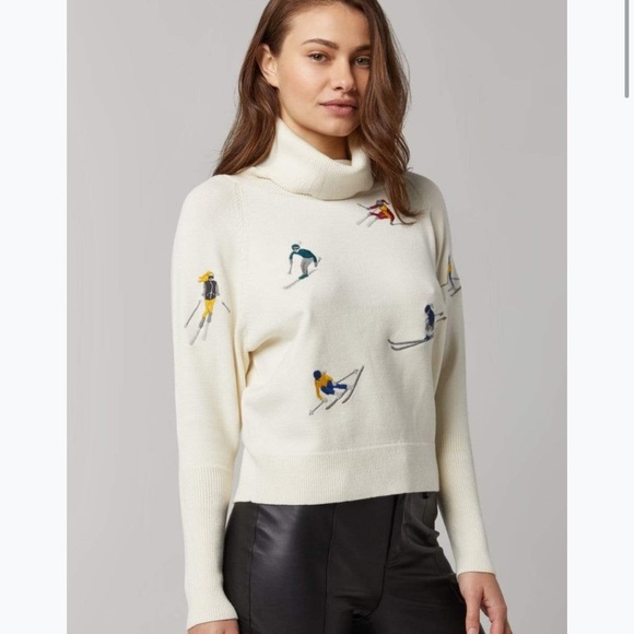 Alp N Rock Sweaters - ALP-N-ROCK ISABELLE SWEATER Embroidered Skiers